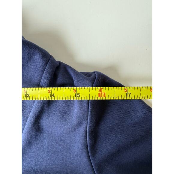 LOLE Womens Tunic Dress Calm stretch shawl collar V-neck fleece lined top L Navy - Picture 6 of 8